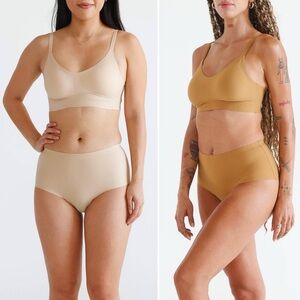 Okko XS Super High Waist Briefs—Honey + Creme (2 Pairs)